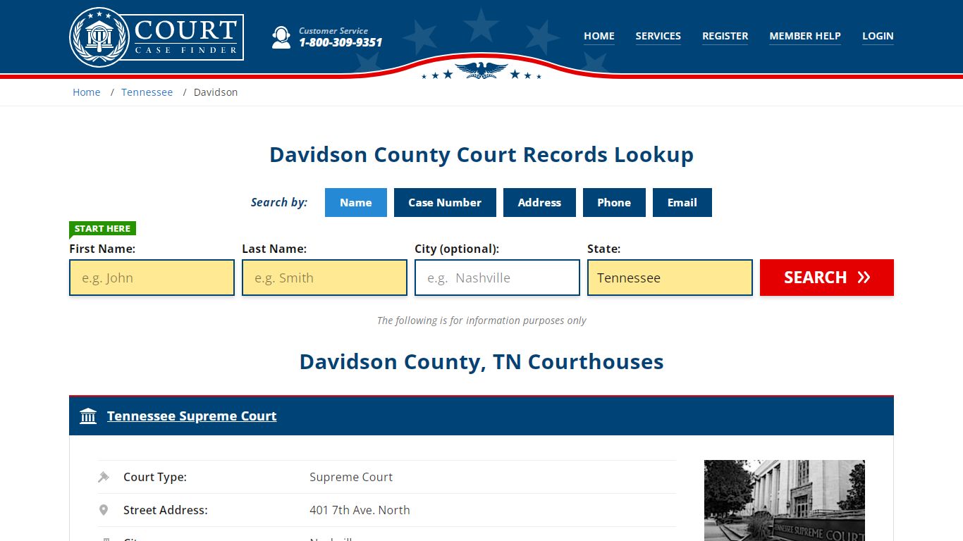 Davidson County Court Records | TN Case Lookup